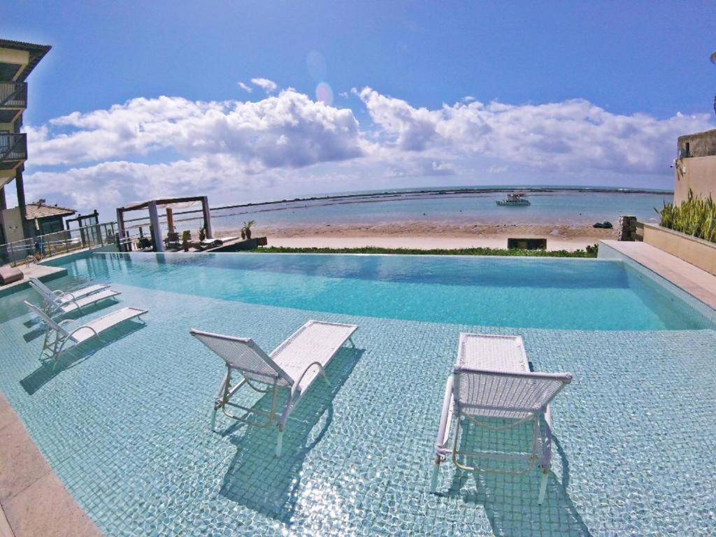 Barra Bali - Apartamento pé na areia na Barra de São Miguel Esterno foto