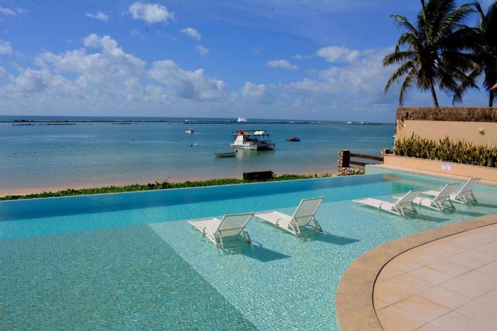 Barra Bali - Apartamento pé na areia na Barra de São Miguel Esterno foto